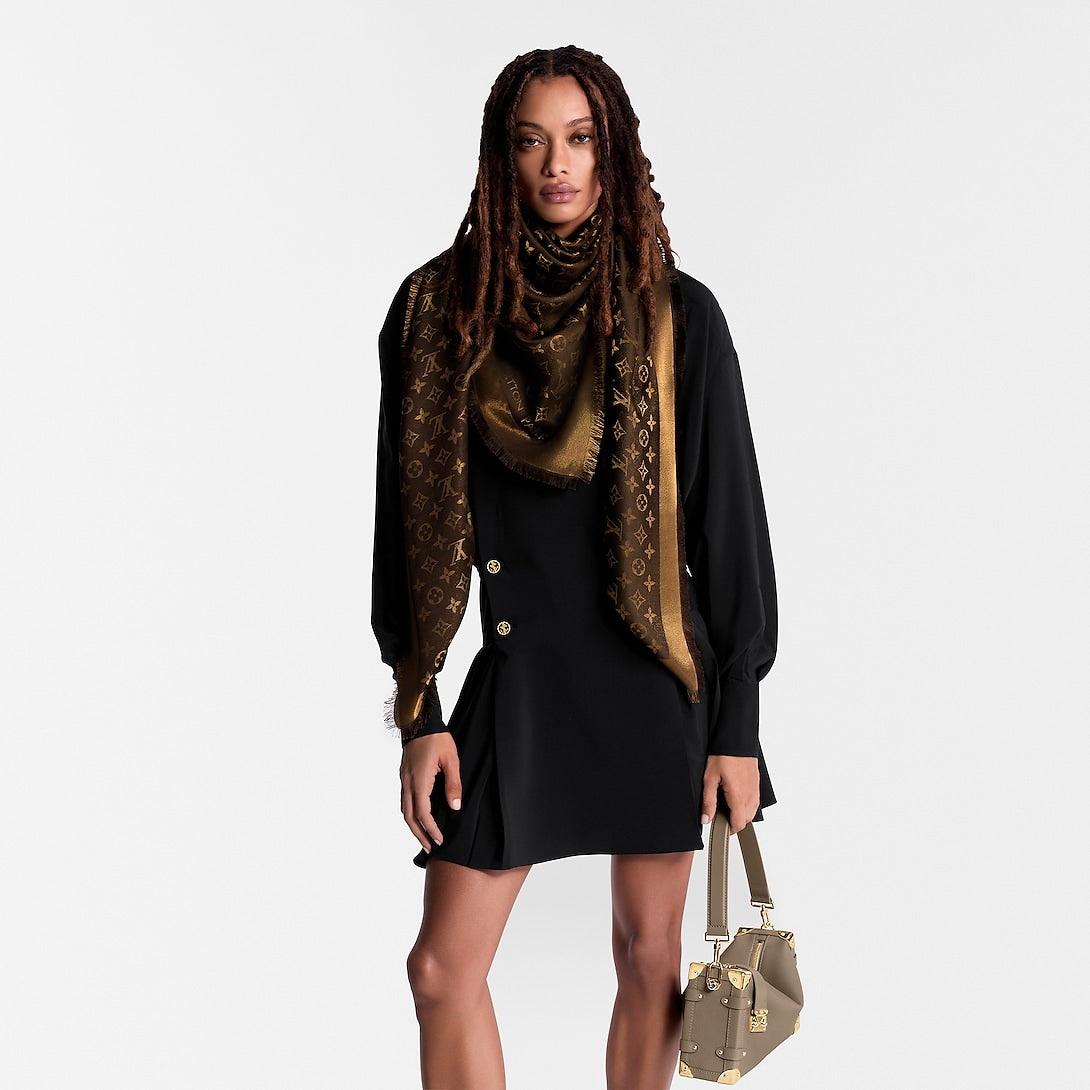 LOUIS VUITTON Monogram Shine Shawl