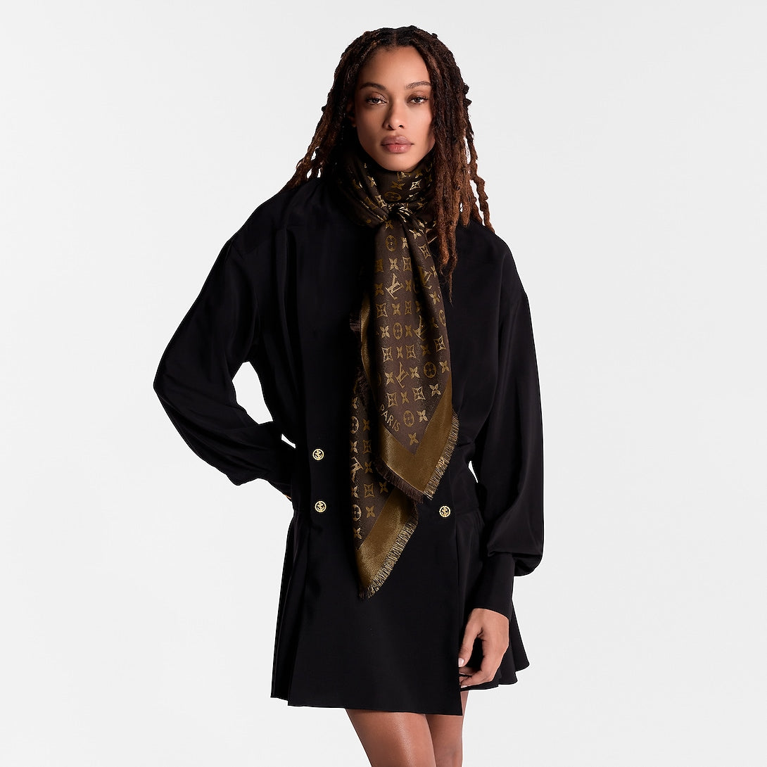 LOUIS VUITTON Monogram Shine Shawl