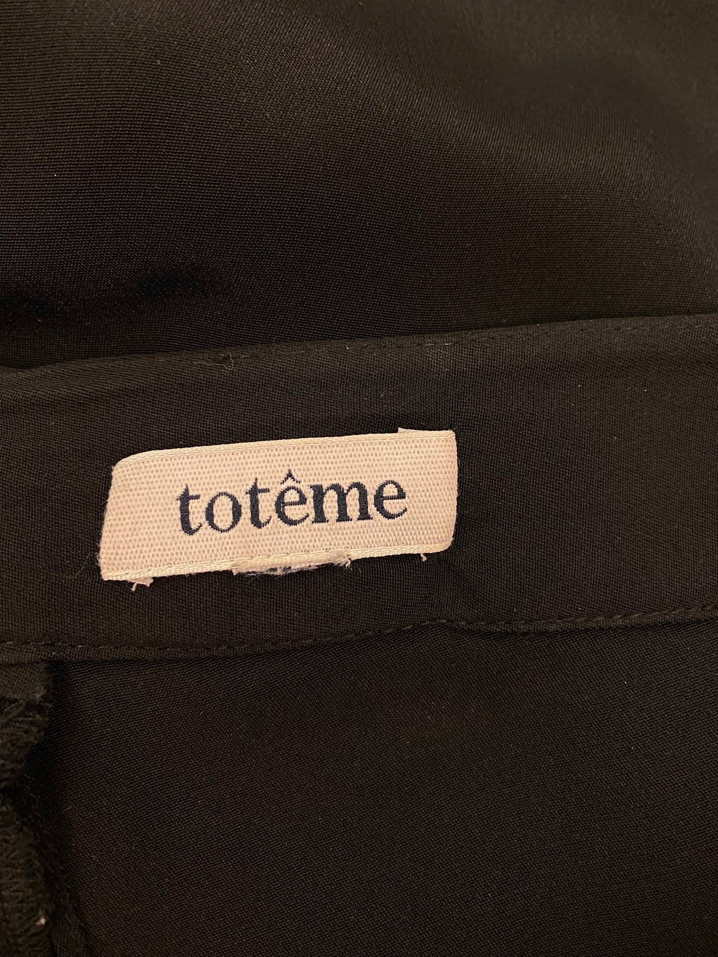 TOTÊME Black Toulon Pants Size S