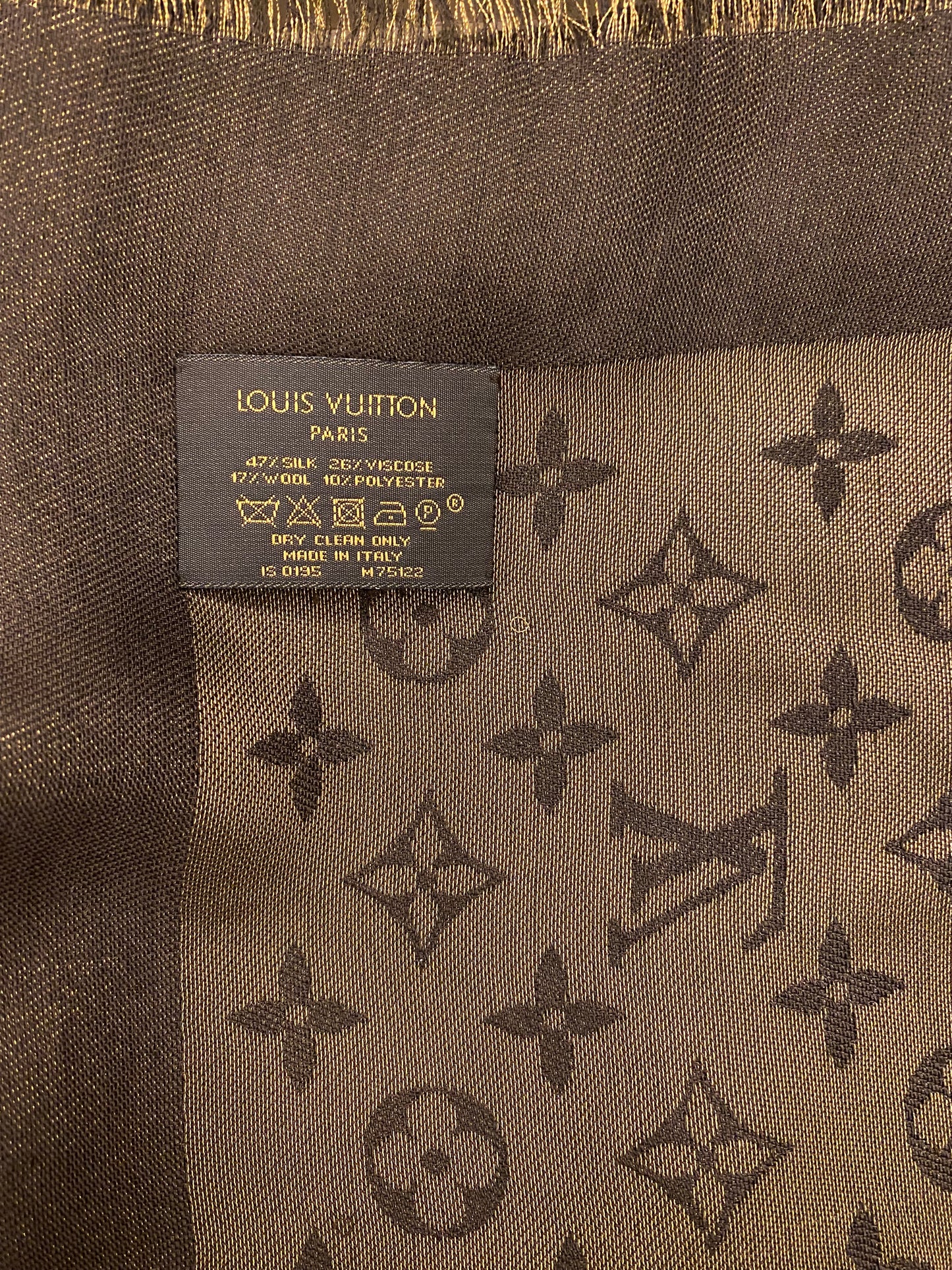 LOUIS VUITTON Monogram Shine Shawl