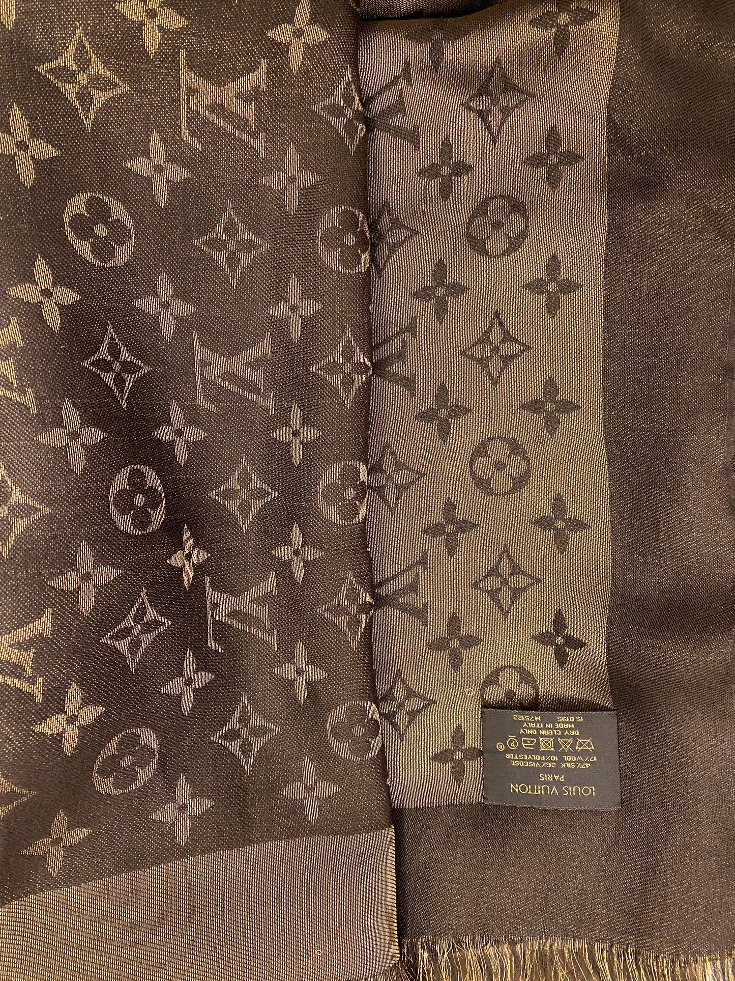 LOUIS VUITTON Monogram Shine Shawl