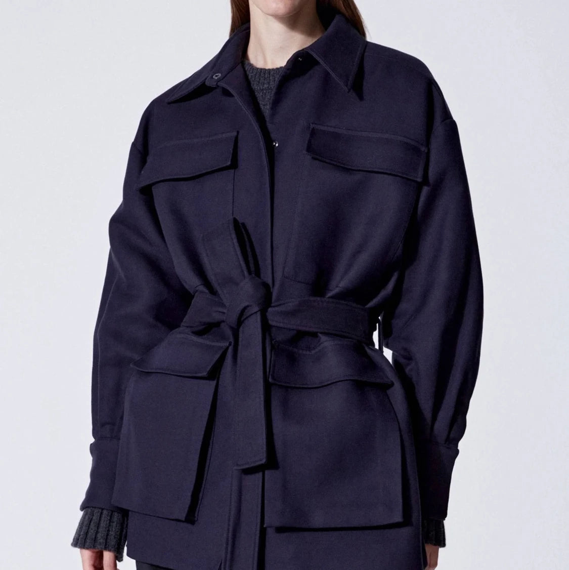 DAGMAR “Aurora” Cotton Blend Navy Jacket Size 38