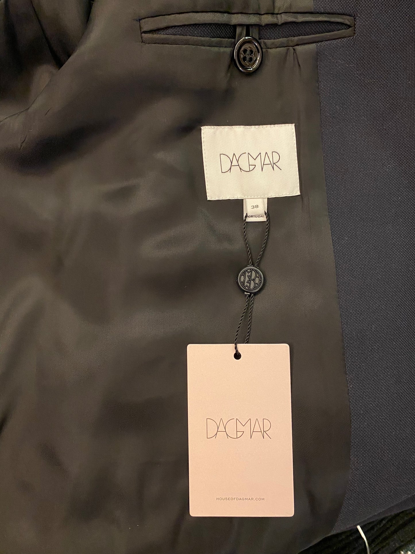 DAGMAR “Aurora” Cotton Blend Navy Jacket Size 38