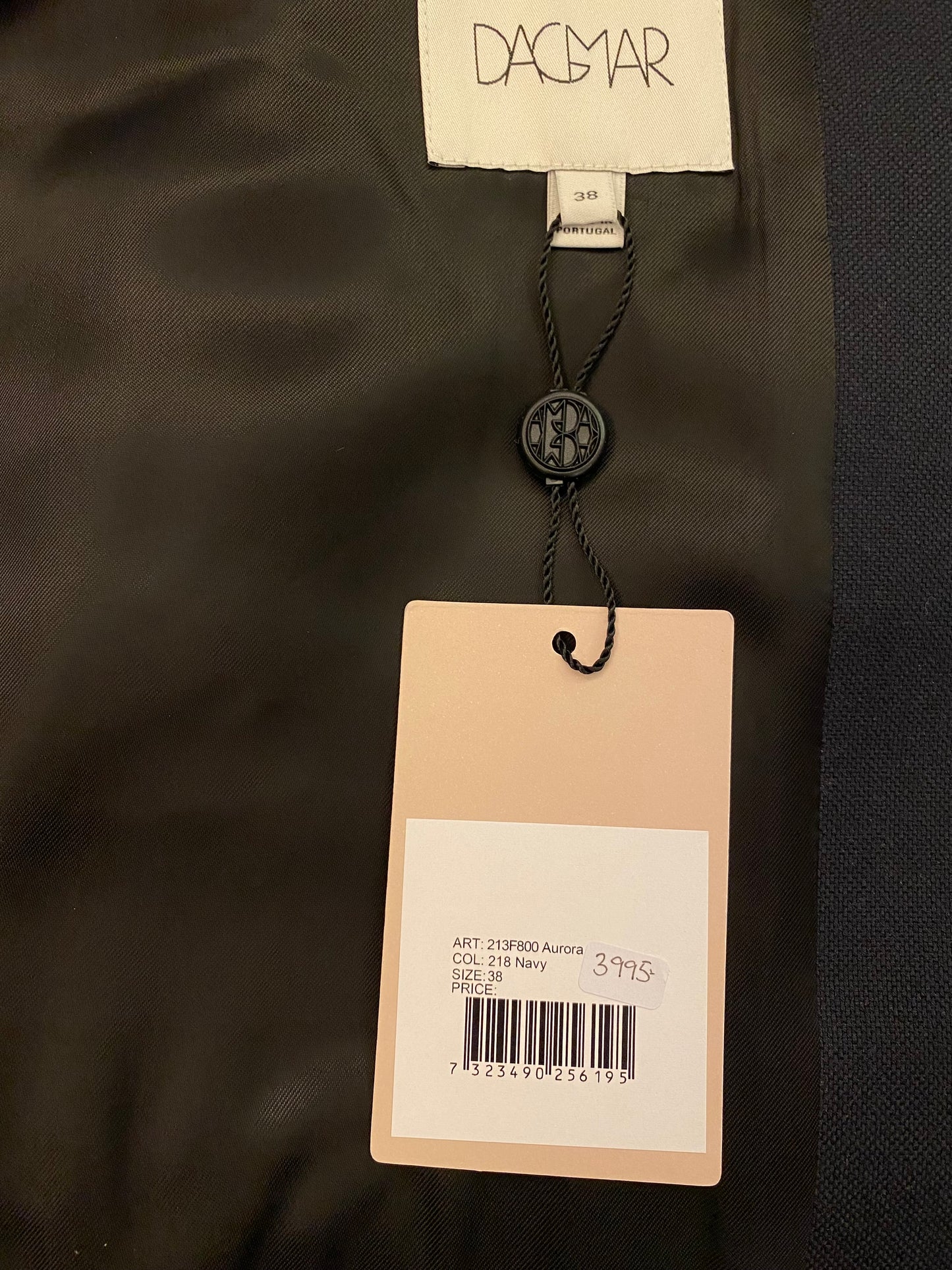 DAGMAR “Aurora” Cotton Blend Navy Jacket Size 38