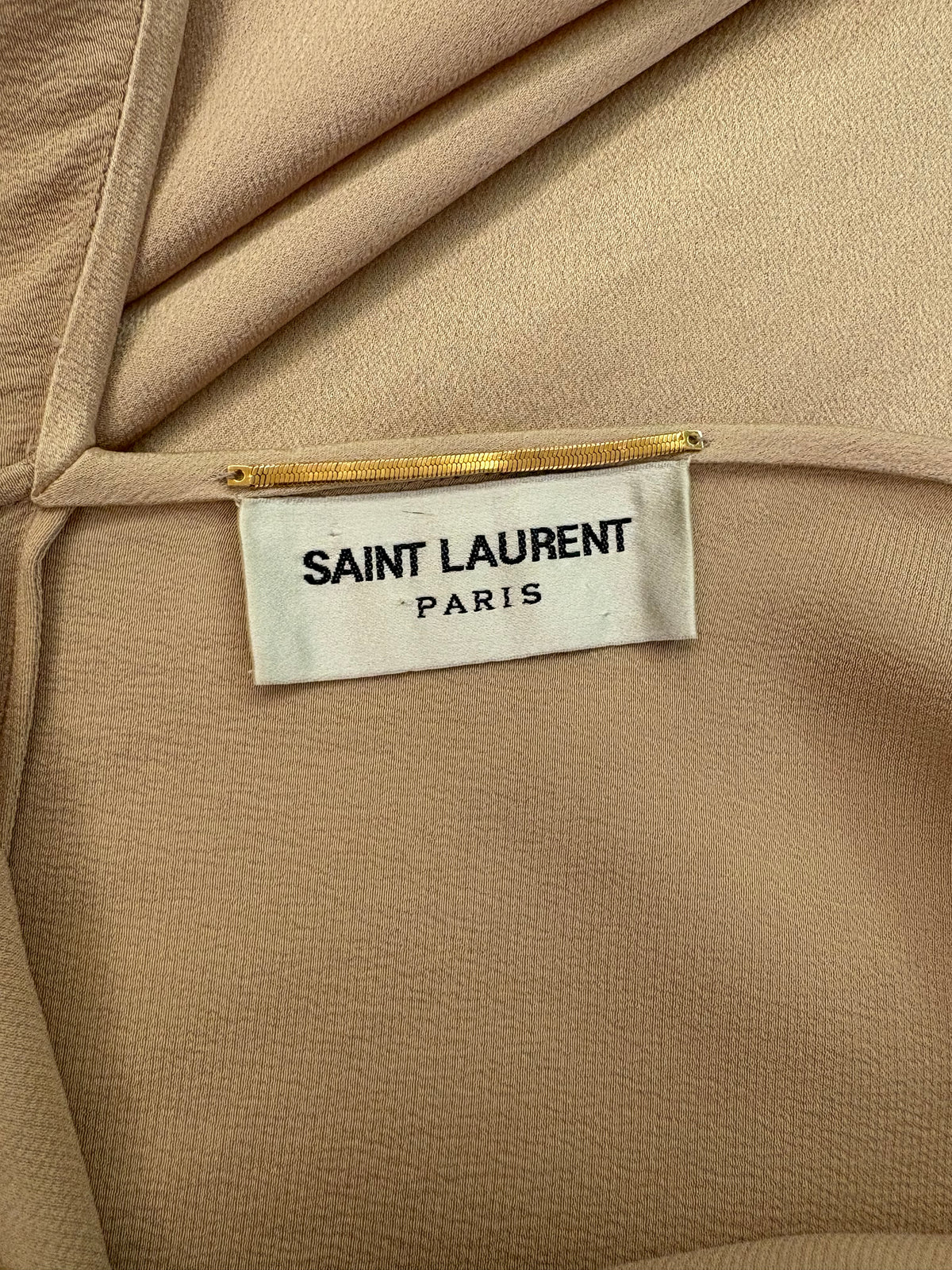 SAINT LAURENT Silk Satin Slip Dress Size FR 38