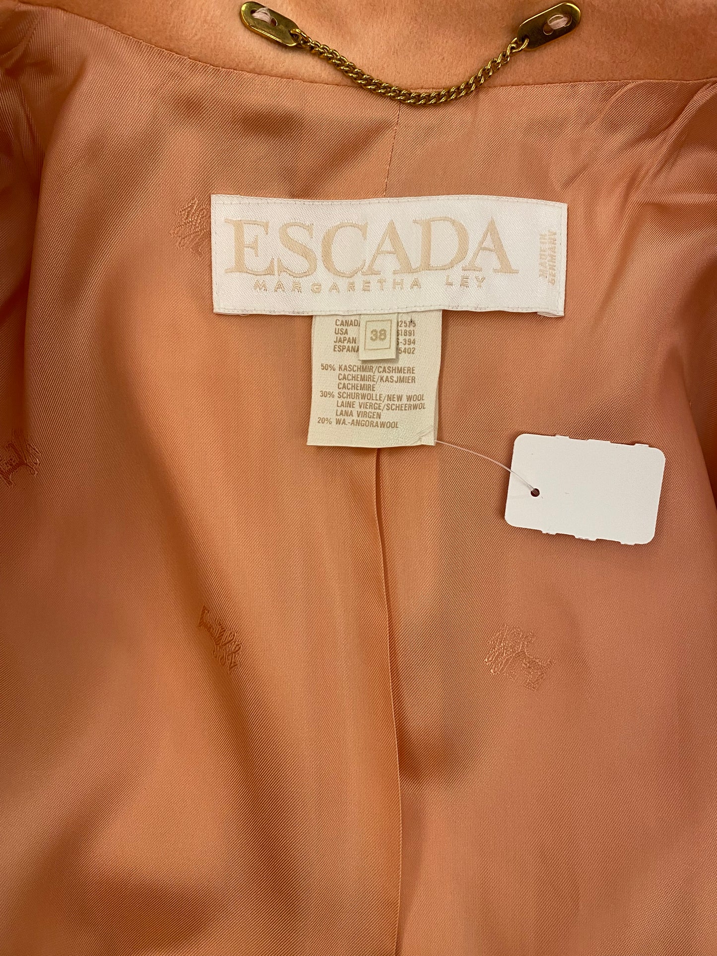 ESCADA Cashmere Jacket Size 38