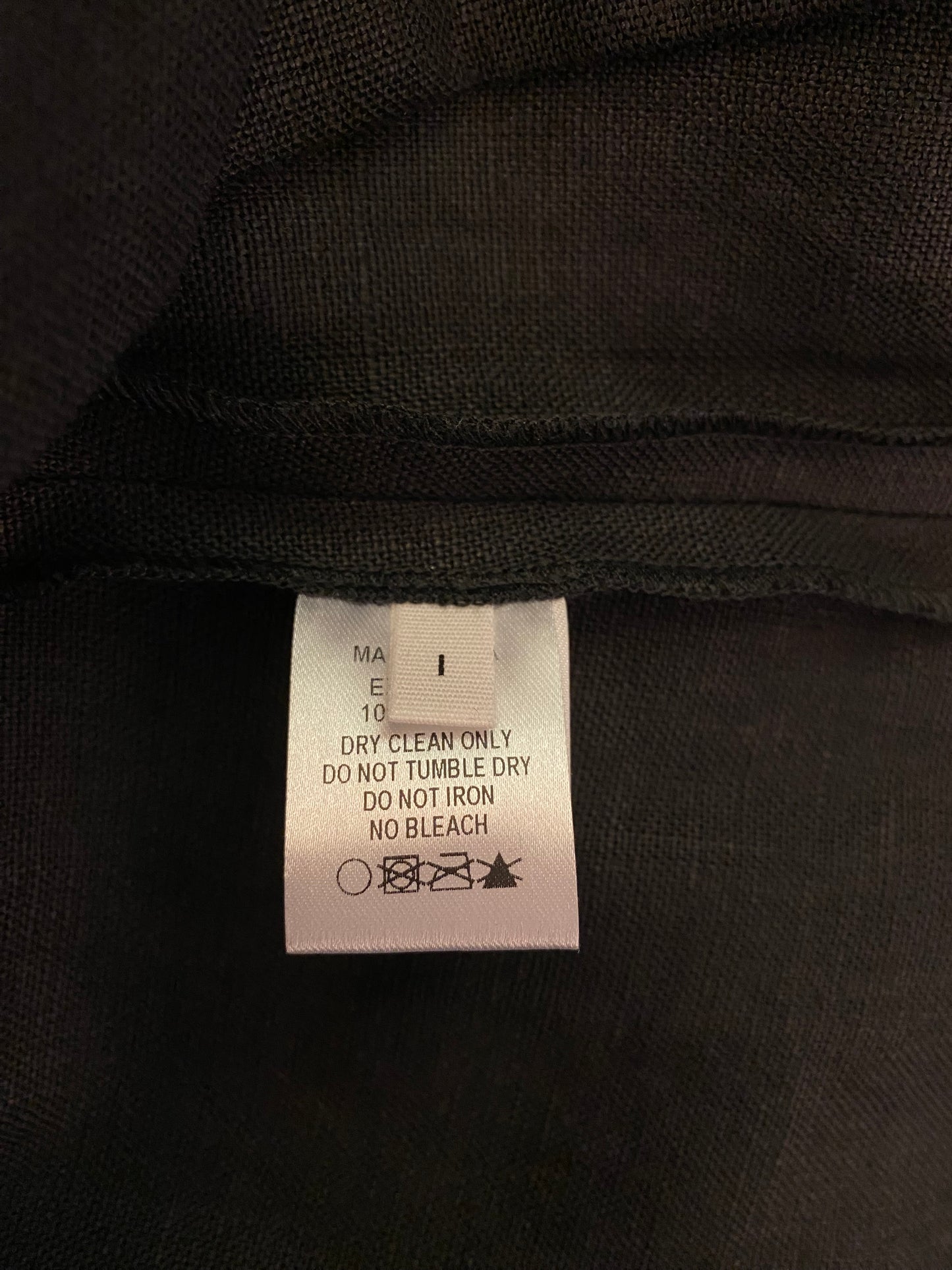 LISA MARIE FERNANDEZ Linen Black Dress Size 1/S