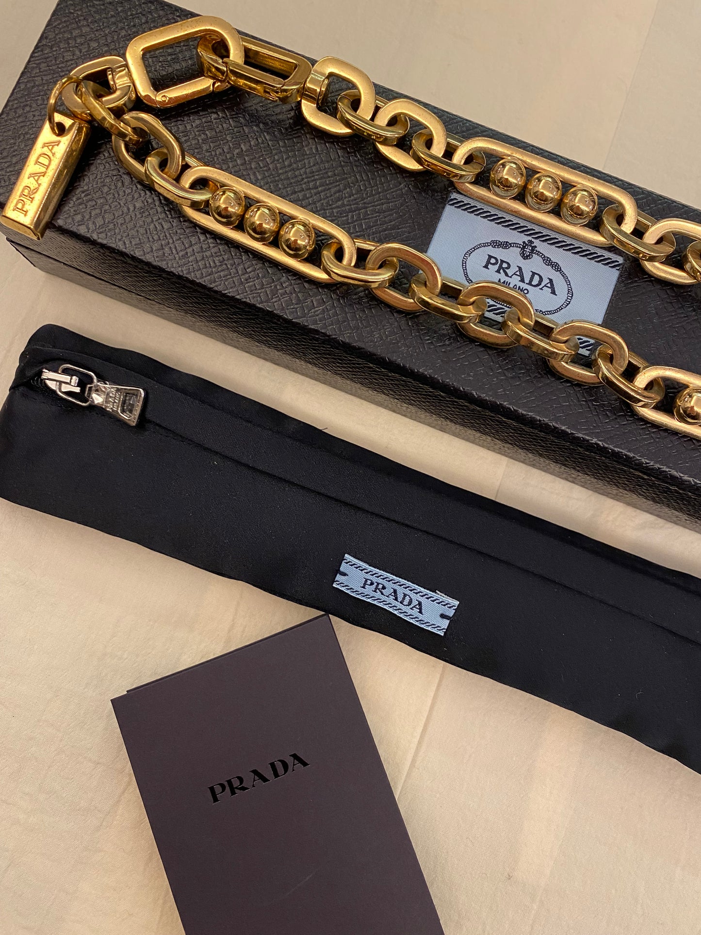 PRADA Gold Chain Necklace