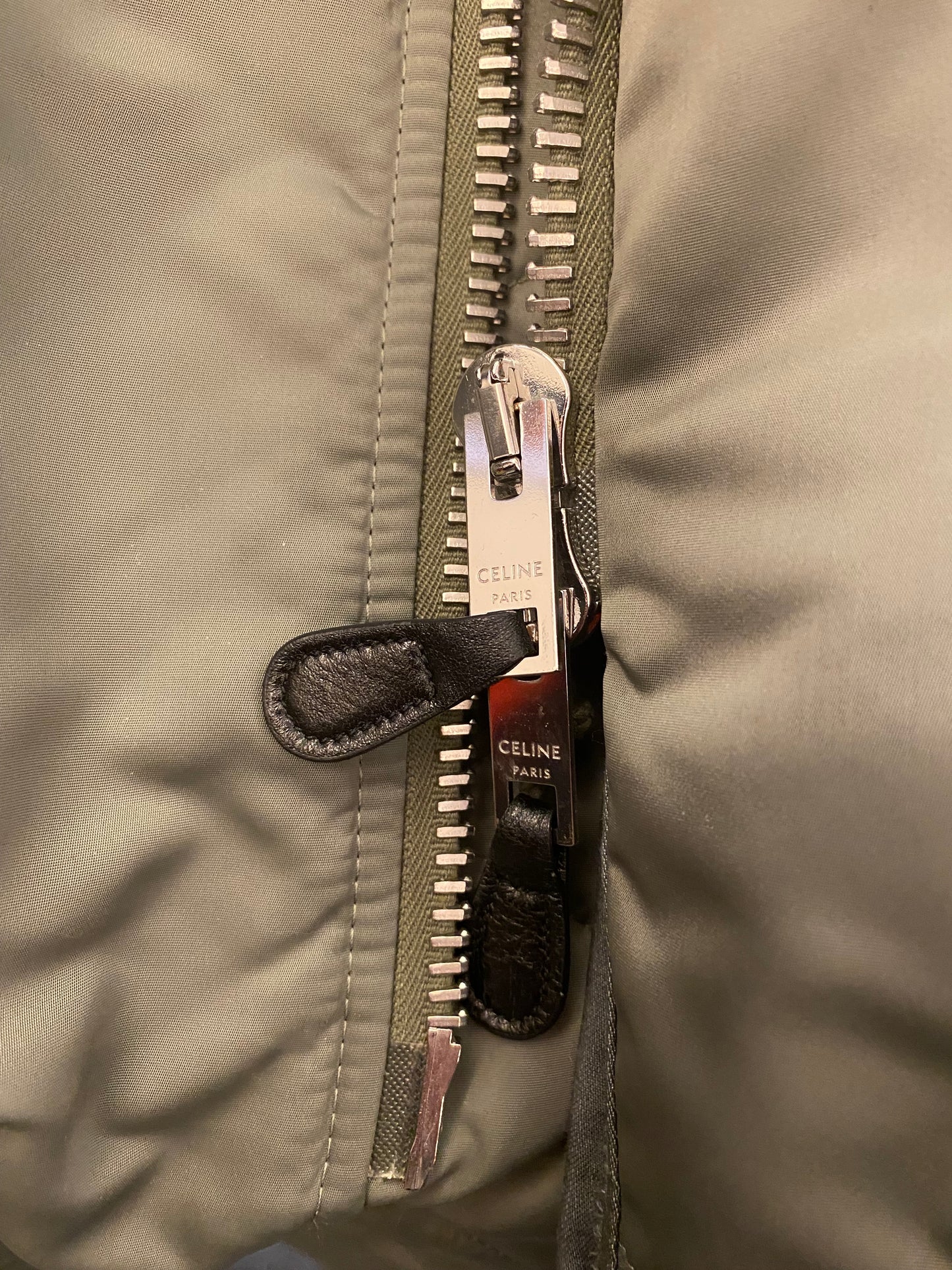 CELINE Fur-Trim Parka Size M