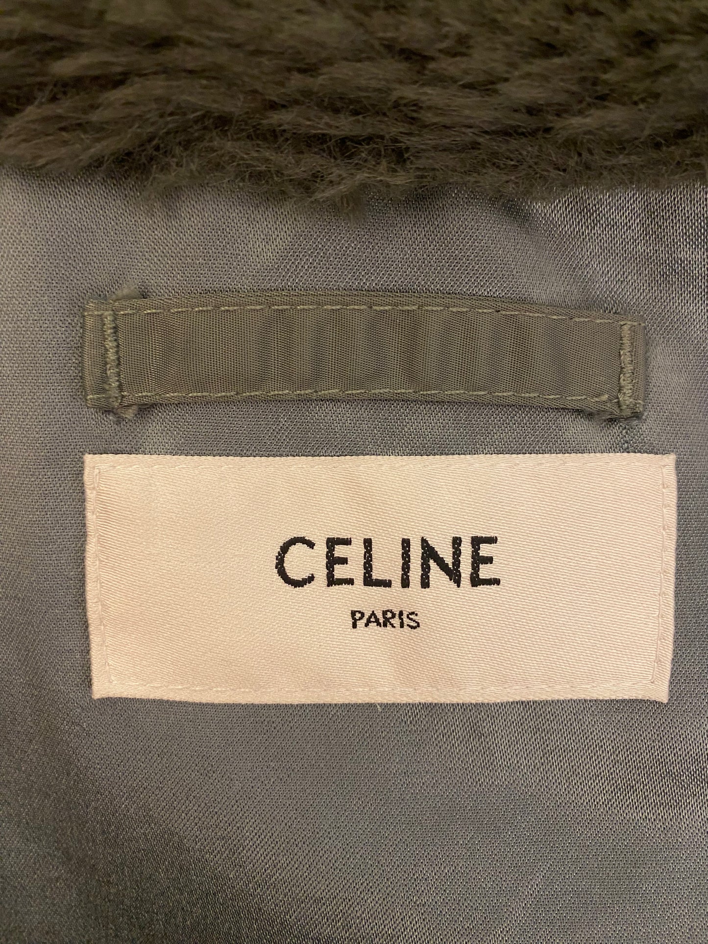 CELINE Fur-Trim Parka Size M