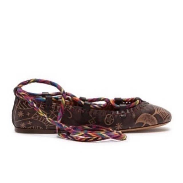 VALENTINO GARAVANI Santeria Lace-Up Ballerina Flats EU 39 - New