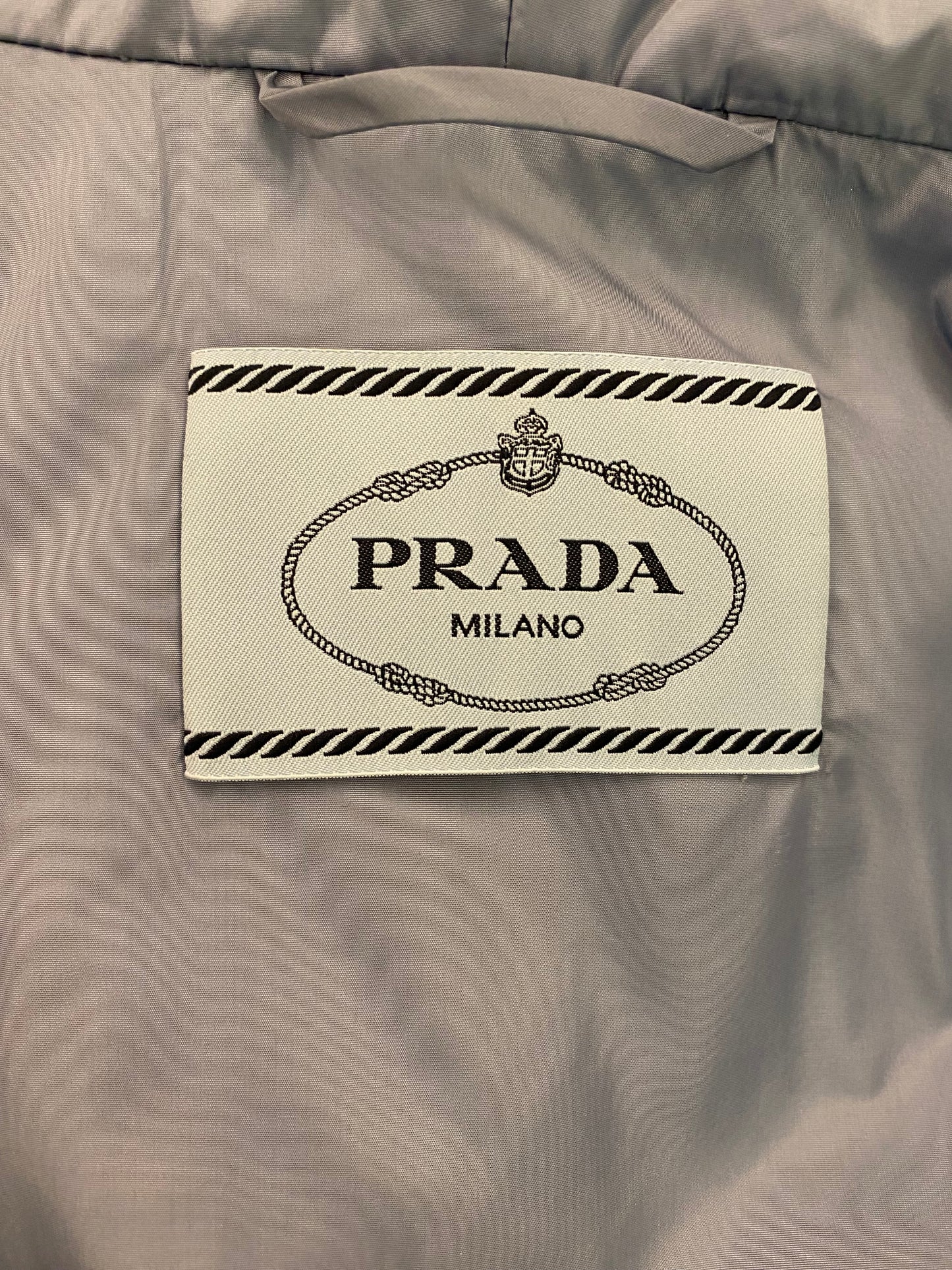 PRADA Re-nylon Gabardine Hooded Down Jacket Size It 40 Eu 36