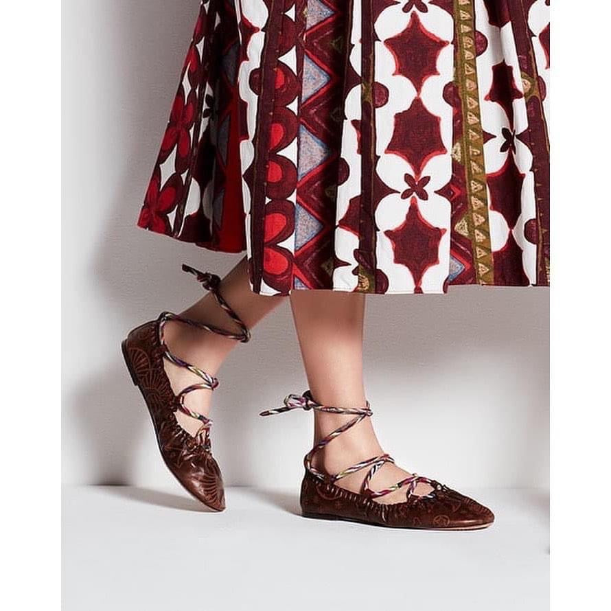 VALENTINO GARAVANI Santeria Lace-Up Ballerina Flats EU 39 - New