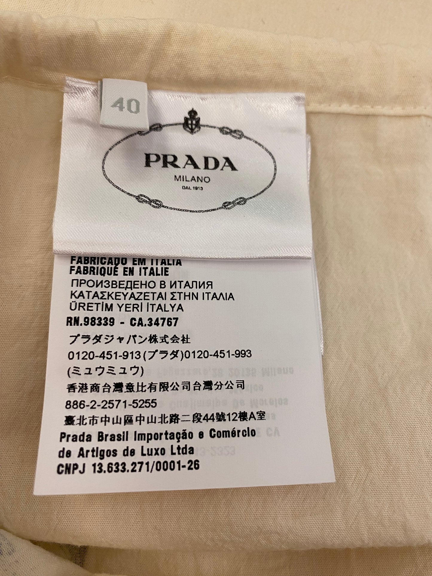 PRADA Symbols-Print Midi Skirt Size It 40 Eu 36