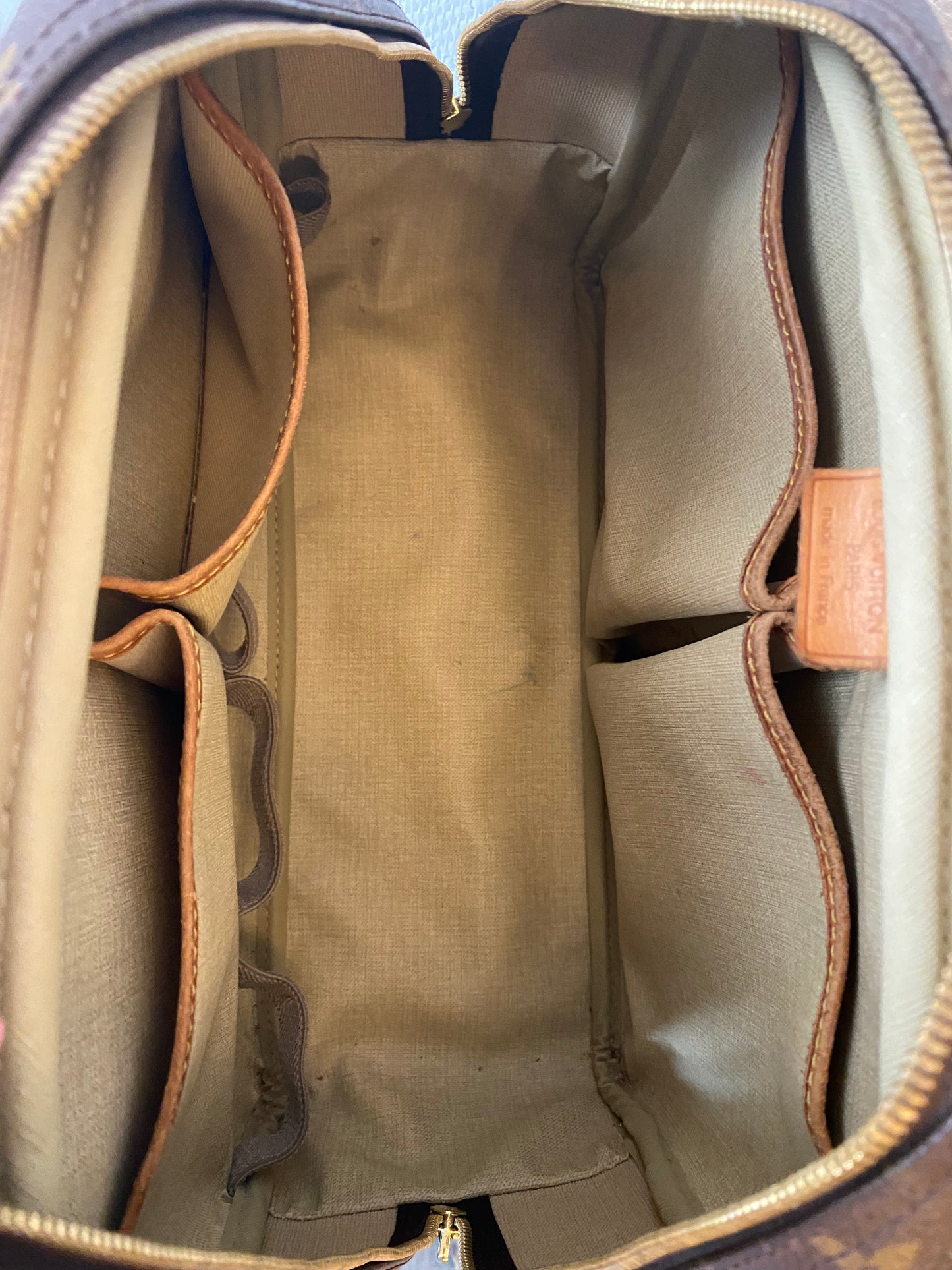 LOUIS VUITTON Monogram Bowling Vanity Deauville M47270 Handbag