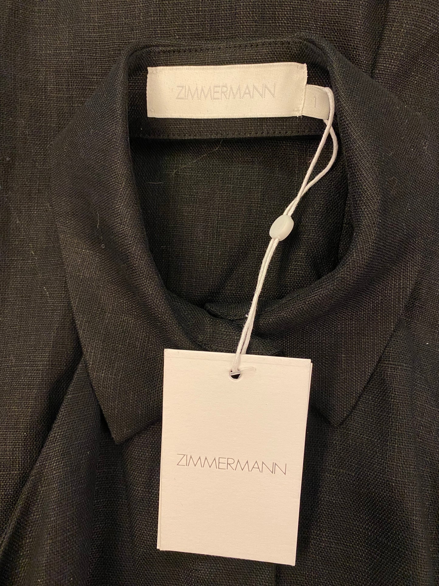 ZIMMERMANN Linen Halterneck Playsuit Size 1