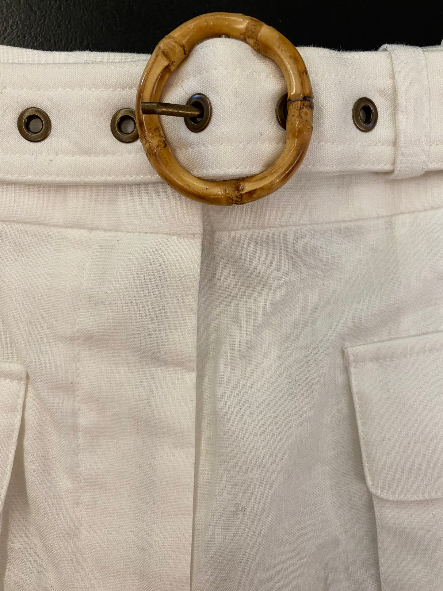 ZIMMERMANN Linen-Cotton Shorts Size 1/S