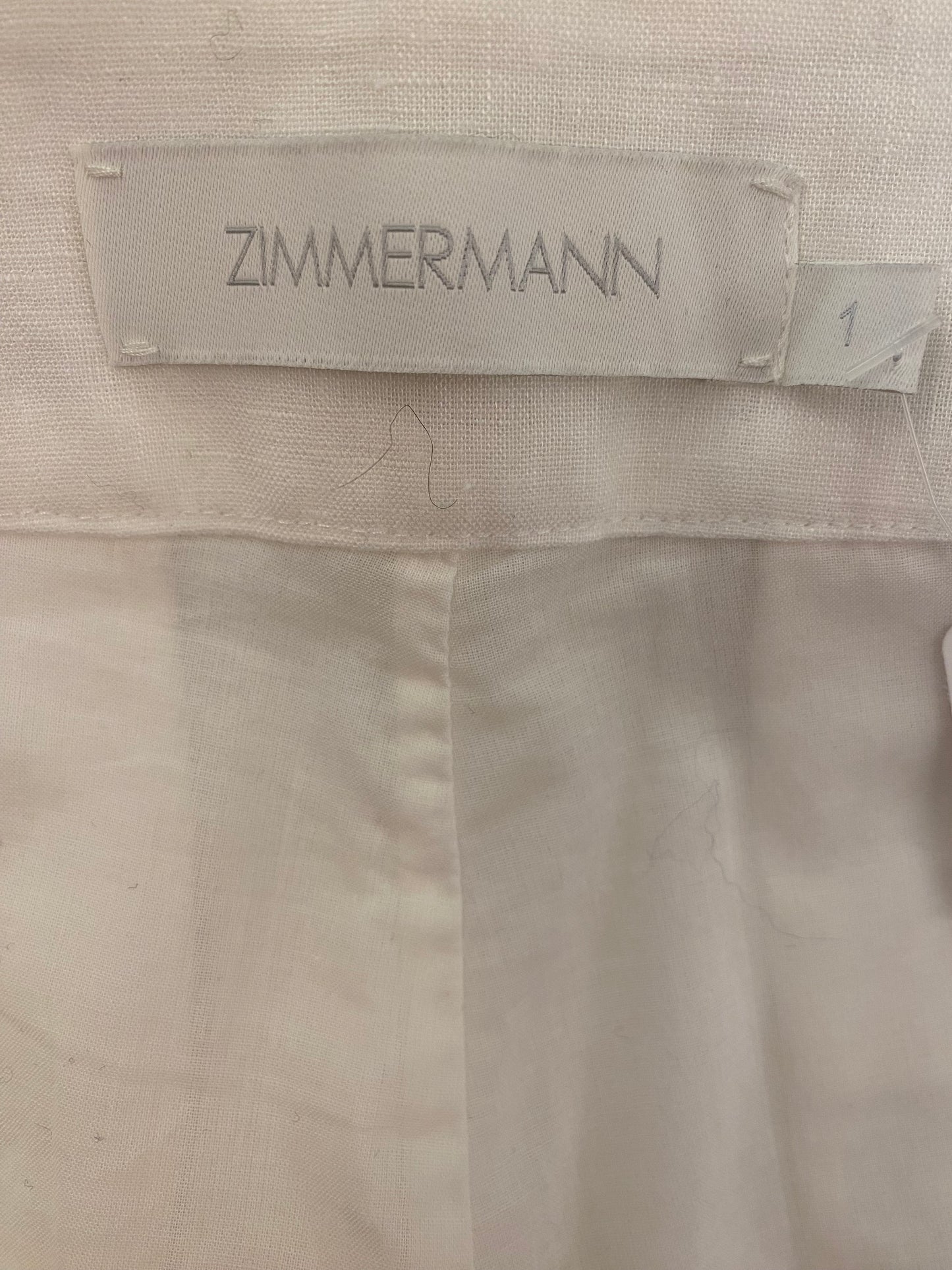ZIMMERMANN Linen-Cotton Shorts Size 1/S