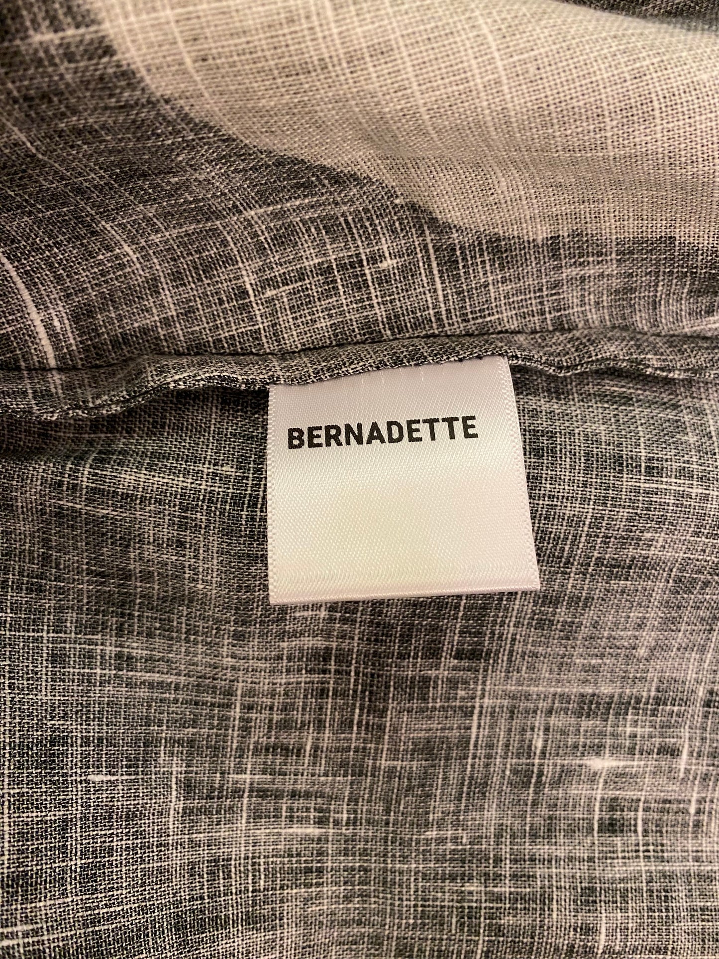 BERNADETTE Sunflower-Print Linen Mini Dress Size 36