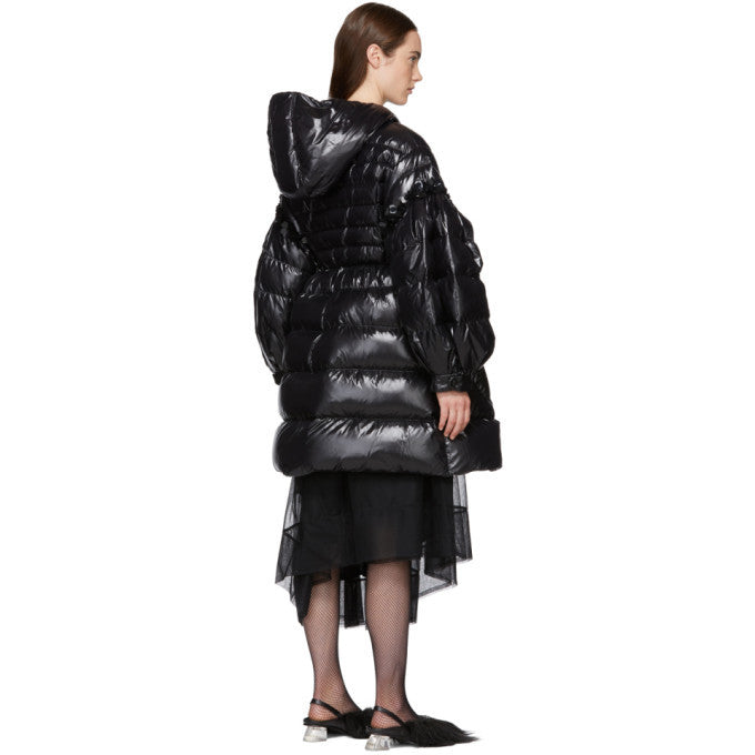 MONCLER Simone Rocha Black Down Coat Size 0