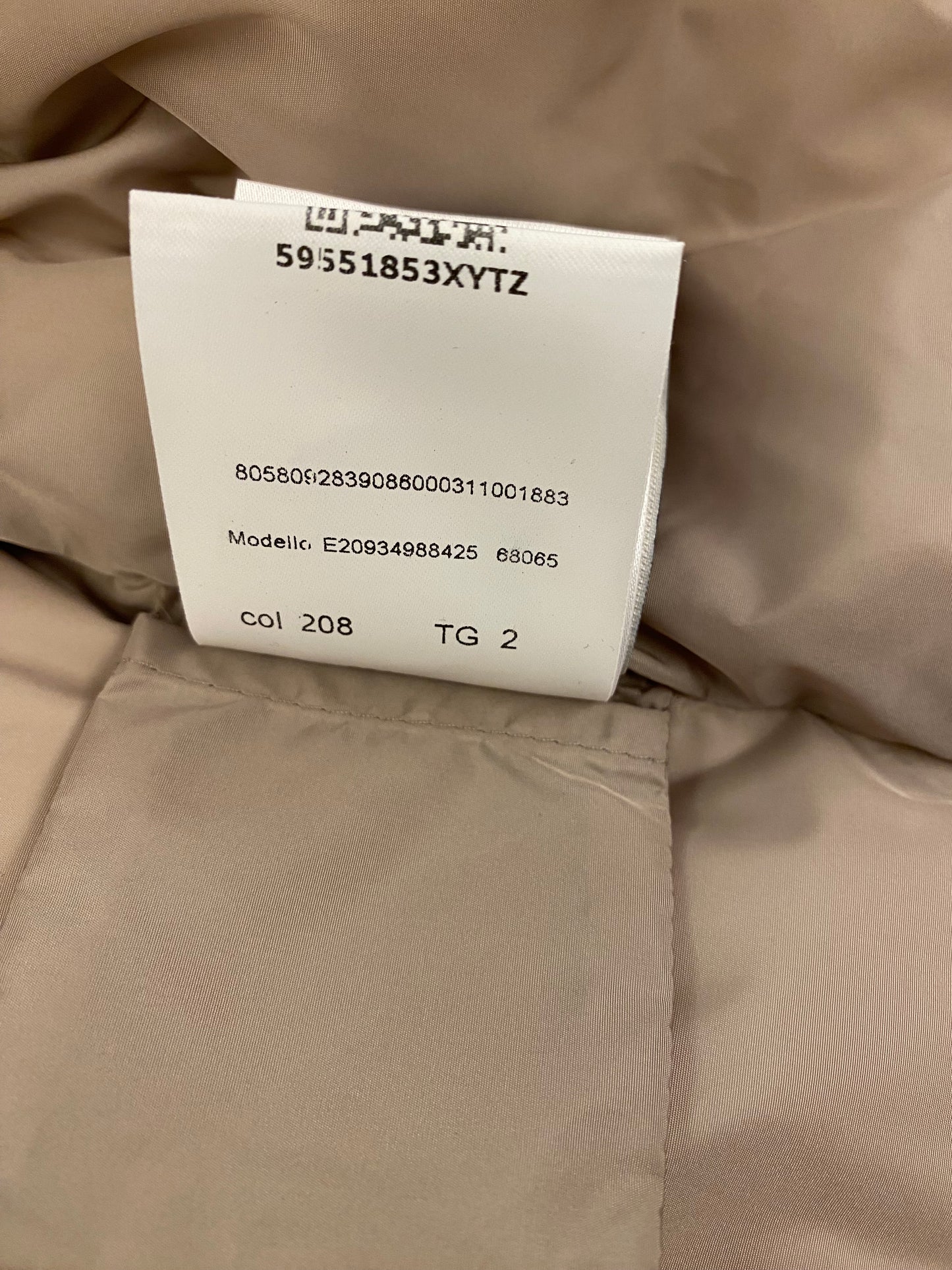 MONCLER Hooded Shearling Long Down Jacket Size 2