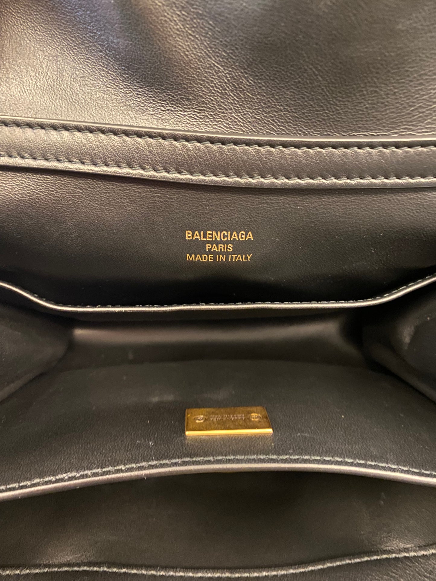 BALENCIAGA Rodeo Mini Leather Top-Handle Bag