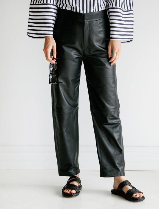 TOTÊME Novara Leather Trousers Size L