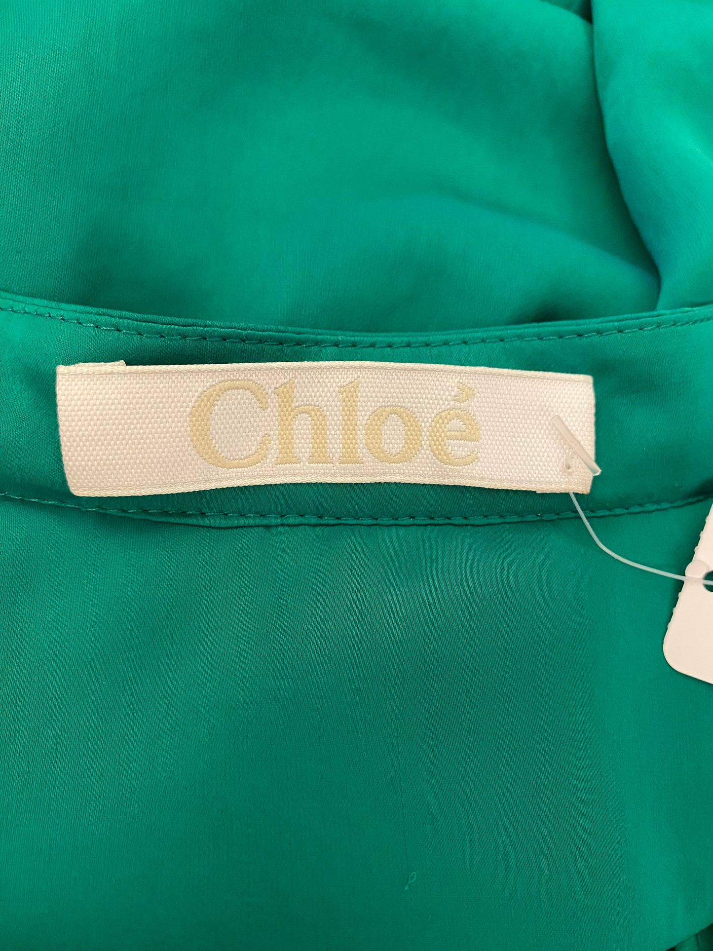 CHLOE Emerald Green Maxi Dress Size Fr 40
