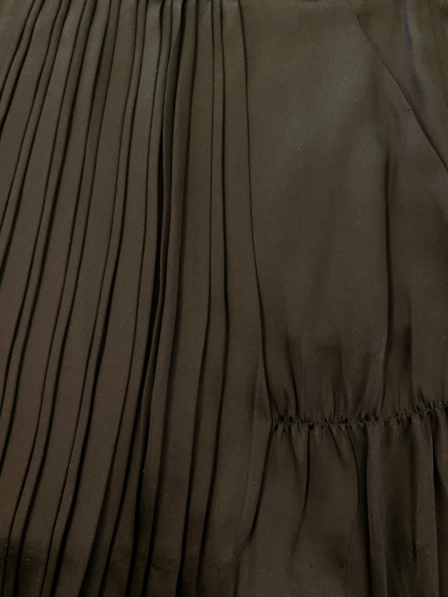 MIU MIU Silk Blend Pleated Mini Skirt Size 38