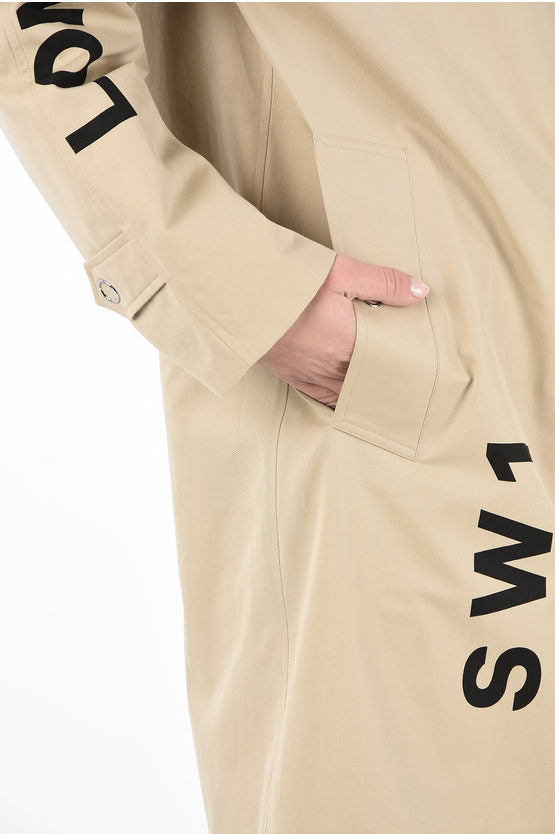 BURBERRY Monogram Cotton Coat Size S