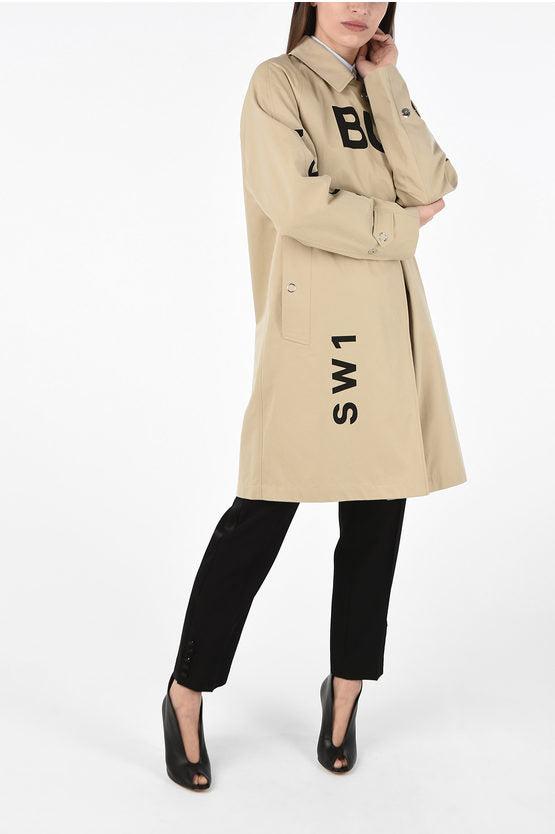 BURBERRY Monogram Cotton Coat Size S
