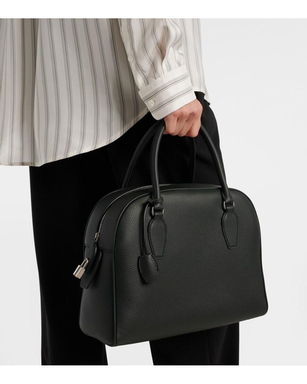 THE ROW India 12.00 Dark Brown Leather Bag