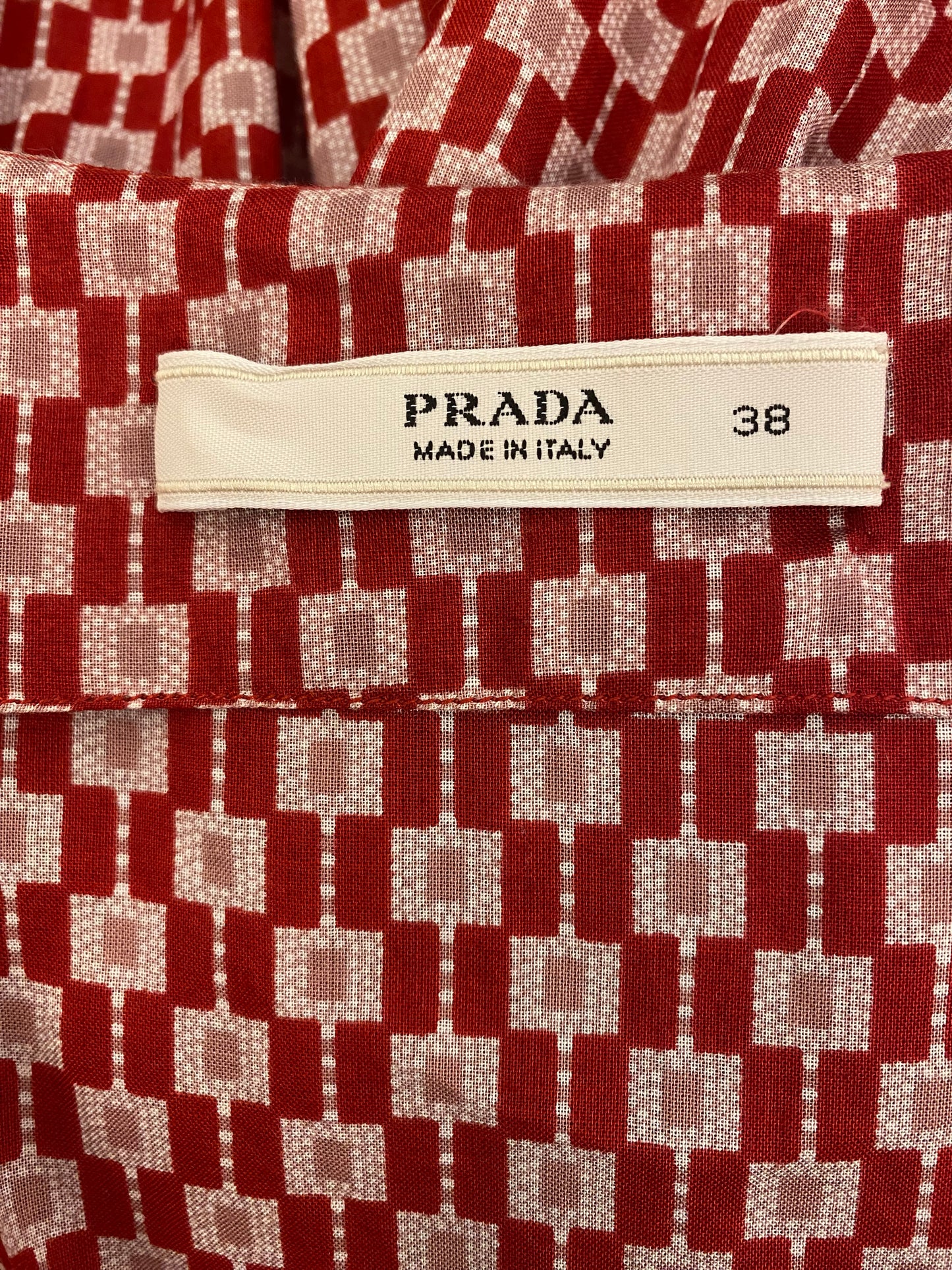 PRADA Cotton Dress Size It 38 Eu 34/36