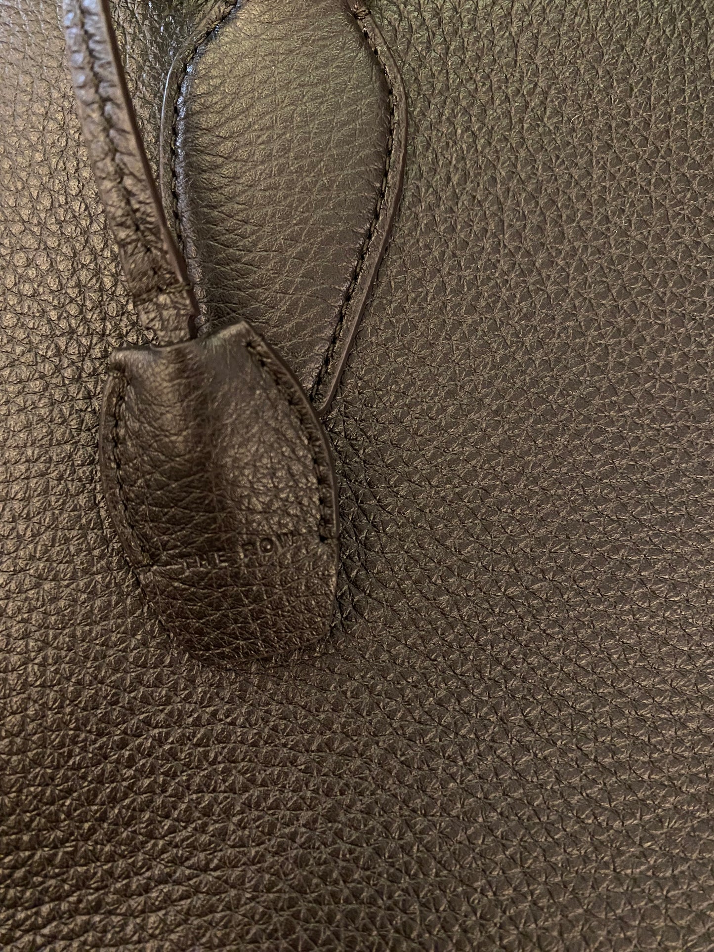 THE ROW India 12.00 Dark Brown Leather Bag