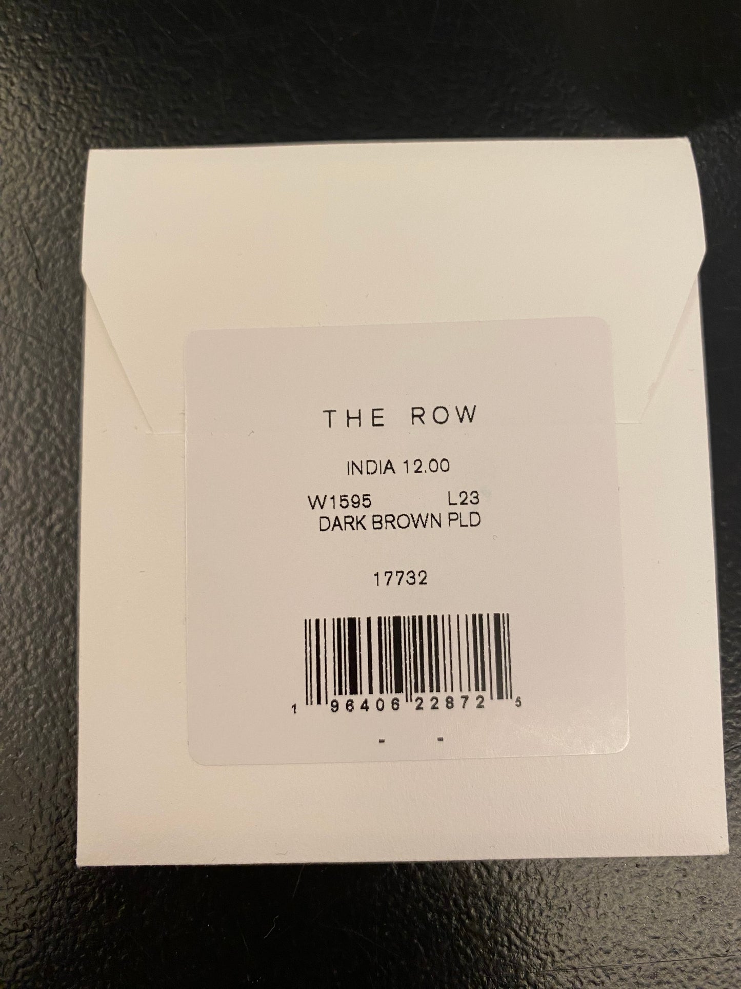 THE ROW India 12.00 Dark Brown Leather Bag