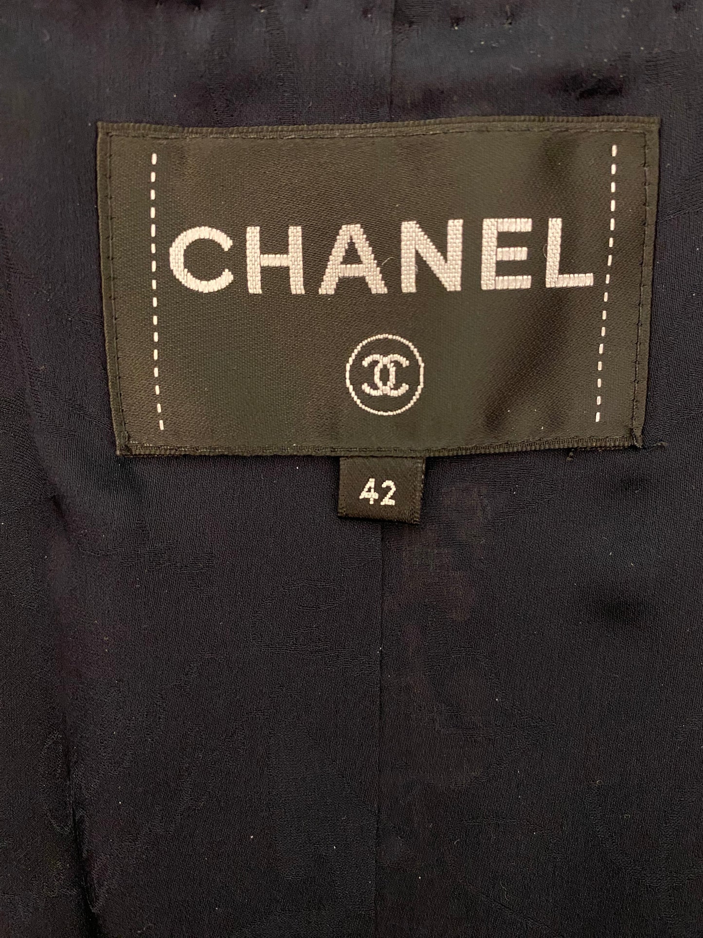 CHANEL Tweed Button-Up Dress Size Fr 42
