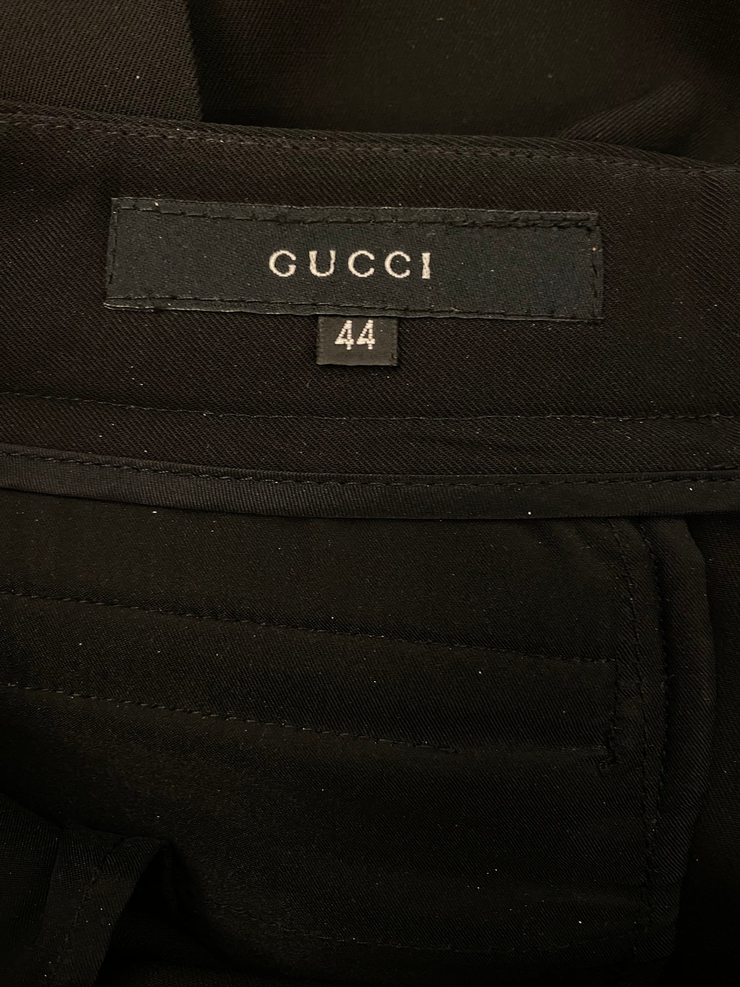 GUCCI Wool Black Pants Size It 44
