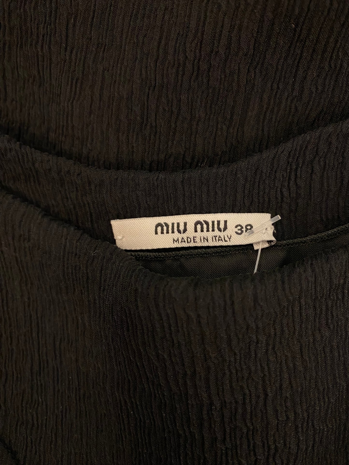 MIU MIU Silk Dress It Size 38 Eu 34