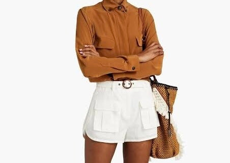 ZIMMERMANN Linen-Cotton Shorts Size 1/S