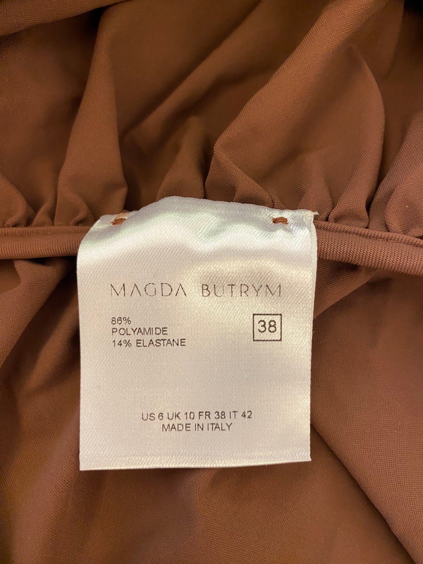 MAGDA BUTRYM Draped Mini Swim Skirt Size 38
