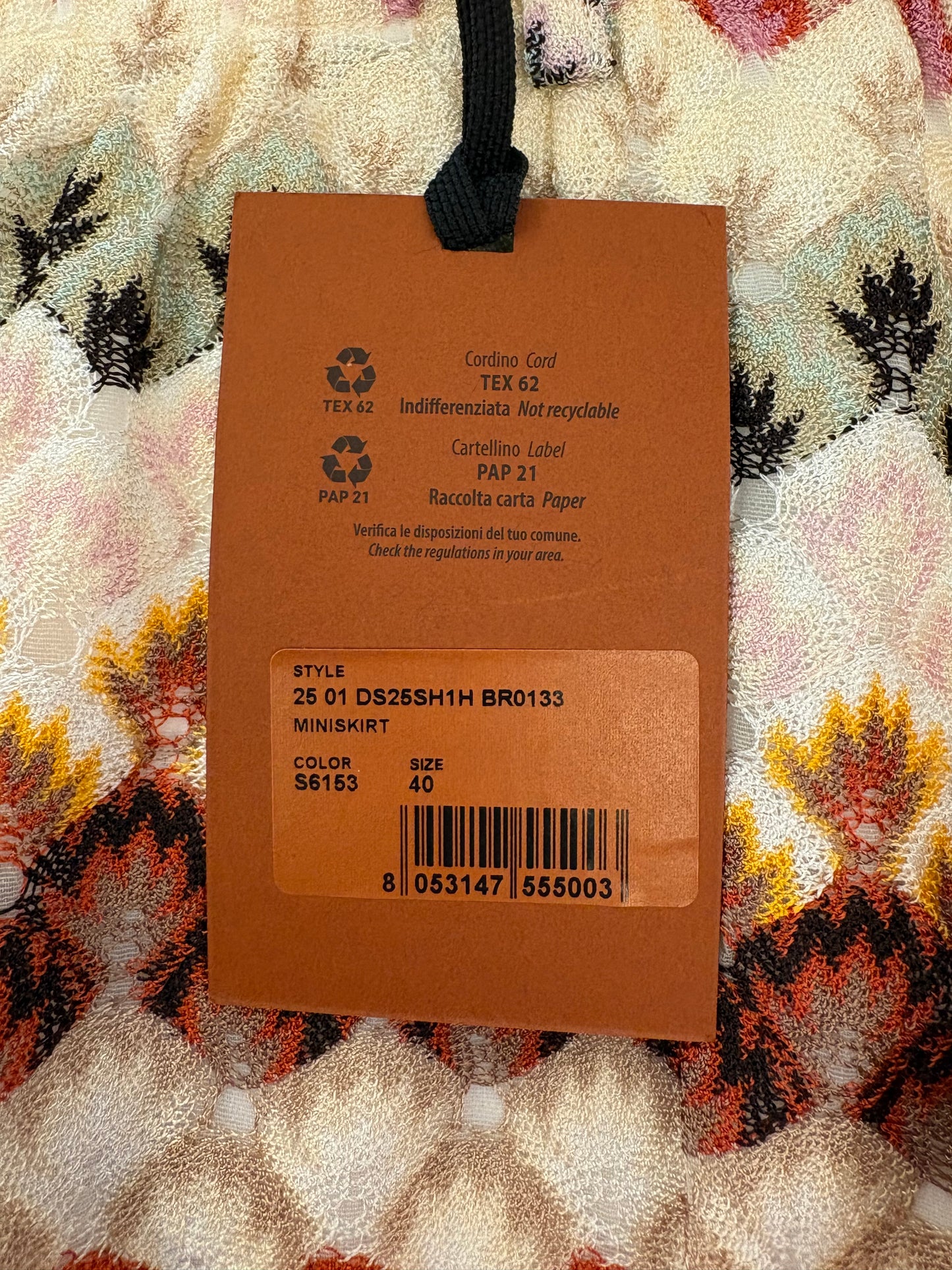 MISSONI Mini Balloon Skirt Size It 40