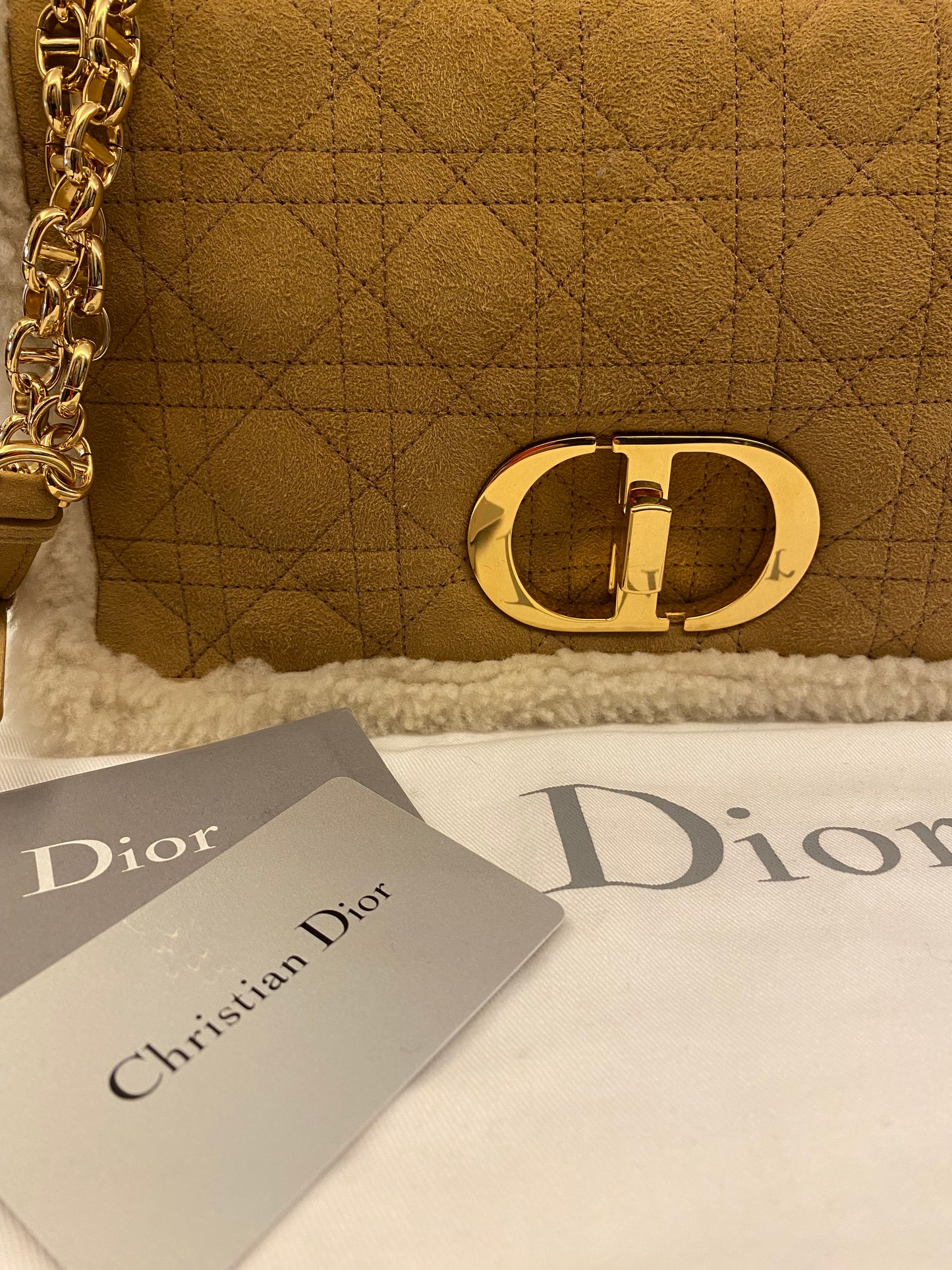 CHRISTIAN DIOR Cannage Large Caro Bag