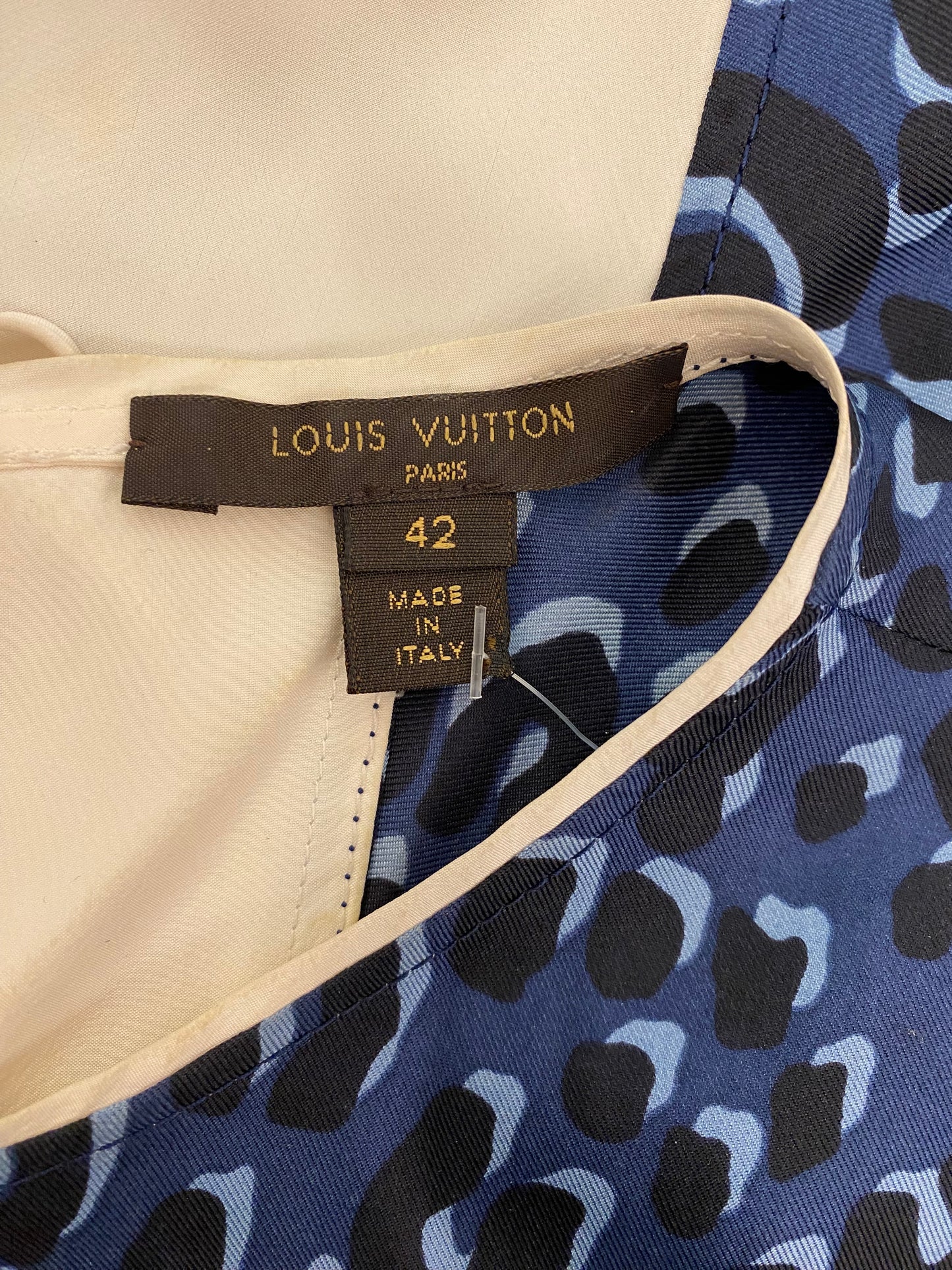 LOUIS VUITTON Leopard Print Blouse Size Fr 42 Eu 40