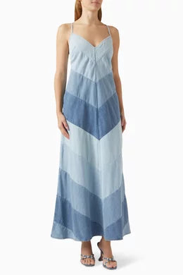 ZIMMERMANN Maxi Dress in Denim Size 0/S