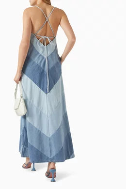ZIMMERMANN Maxi Dress in Denim Size 0/S