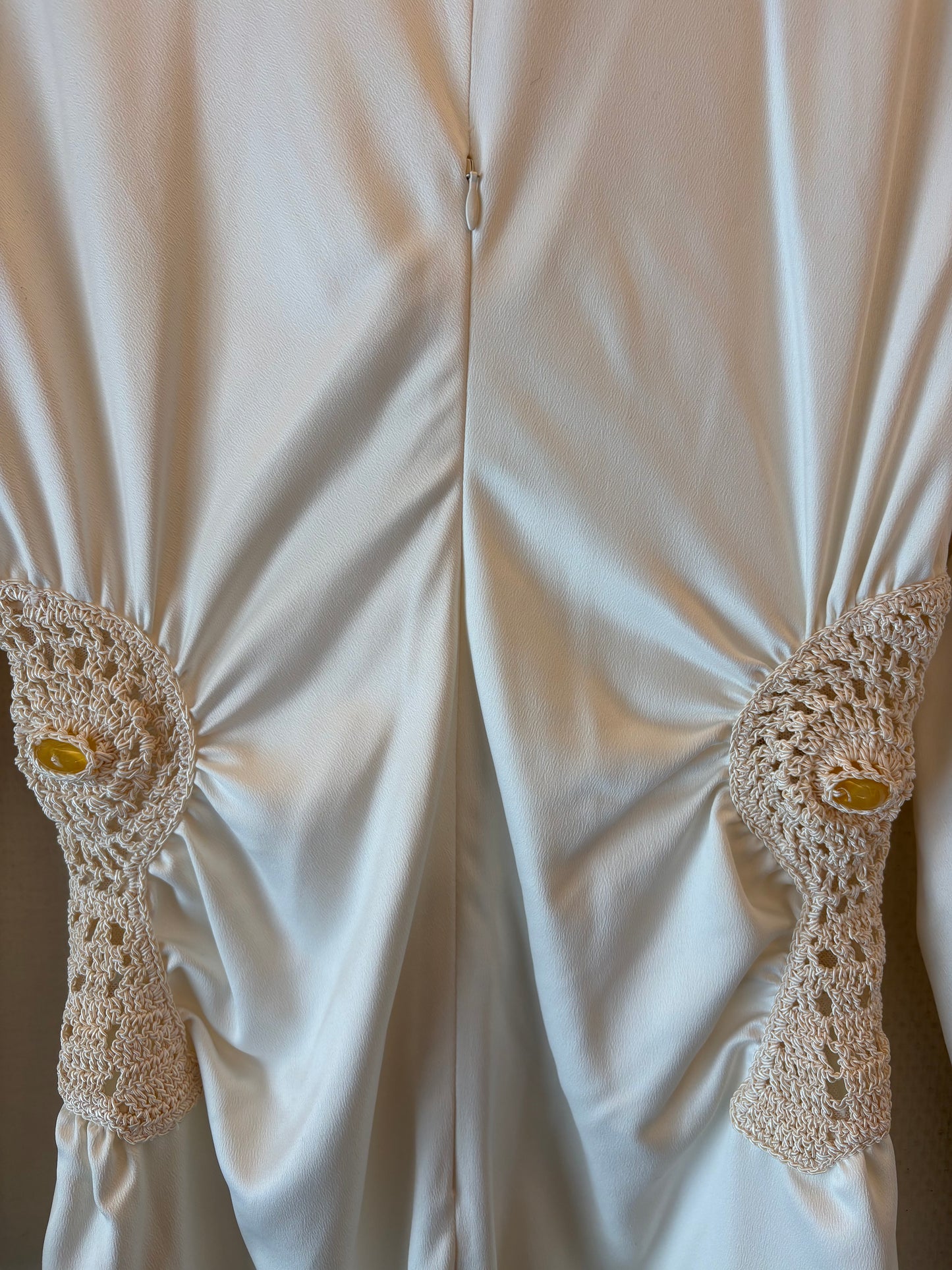 JONATHAN SIMKHAI Shirt Dress in Ecru Size 4/S