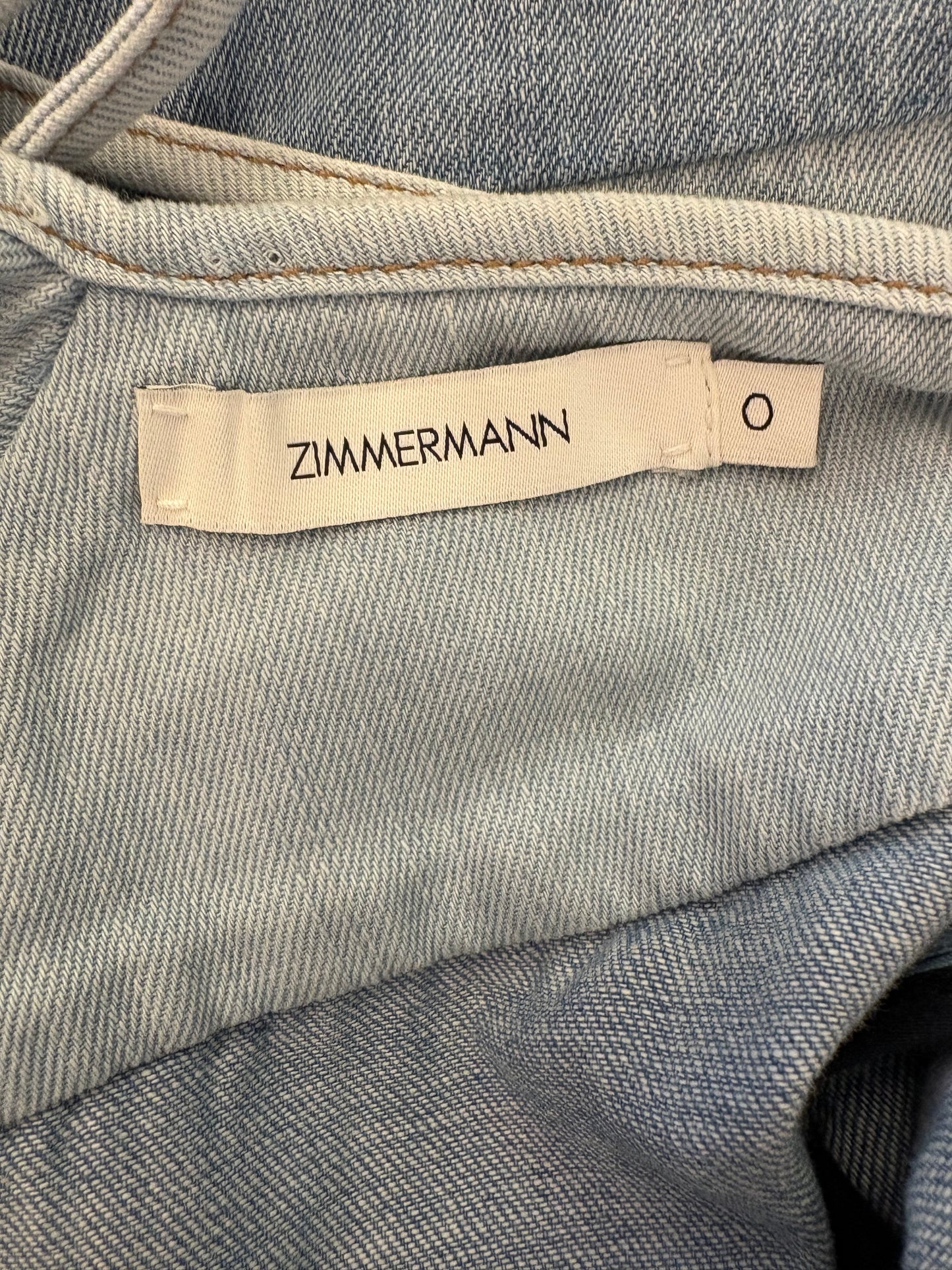 ZIMMERMANN Maxi Dress in Denim Size 0/S