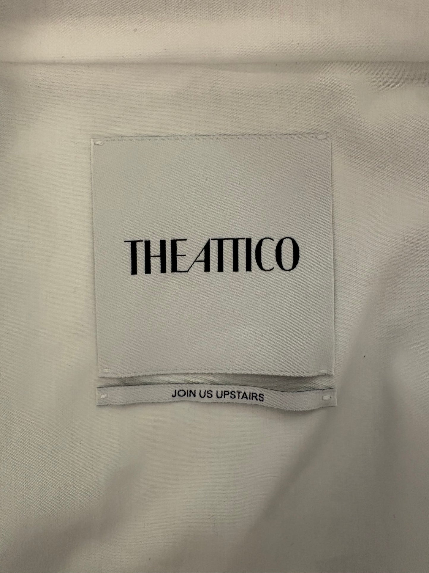THE ATTICO Collar Bow Cotton Shirt Size 36