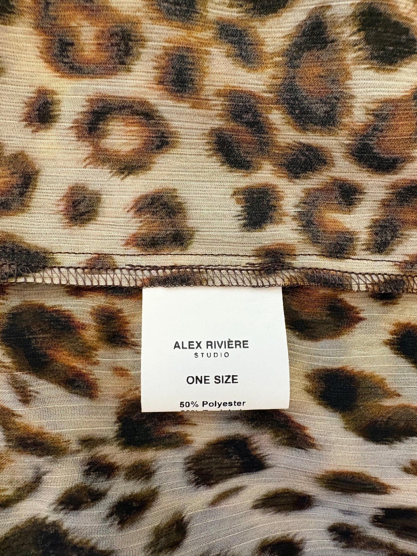 ALEX RIVIÈRE Alessandra Blouse Leopard One Size