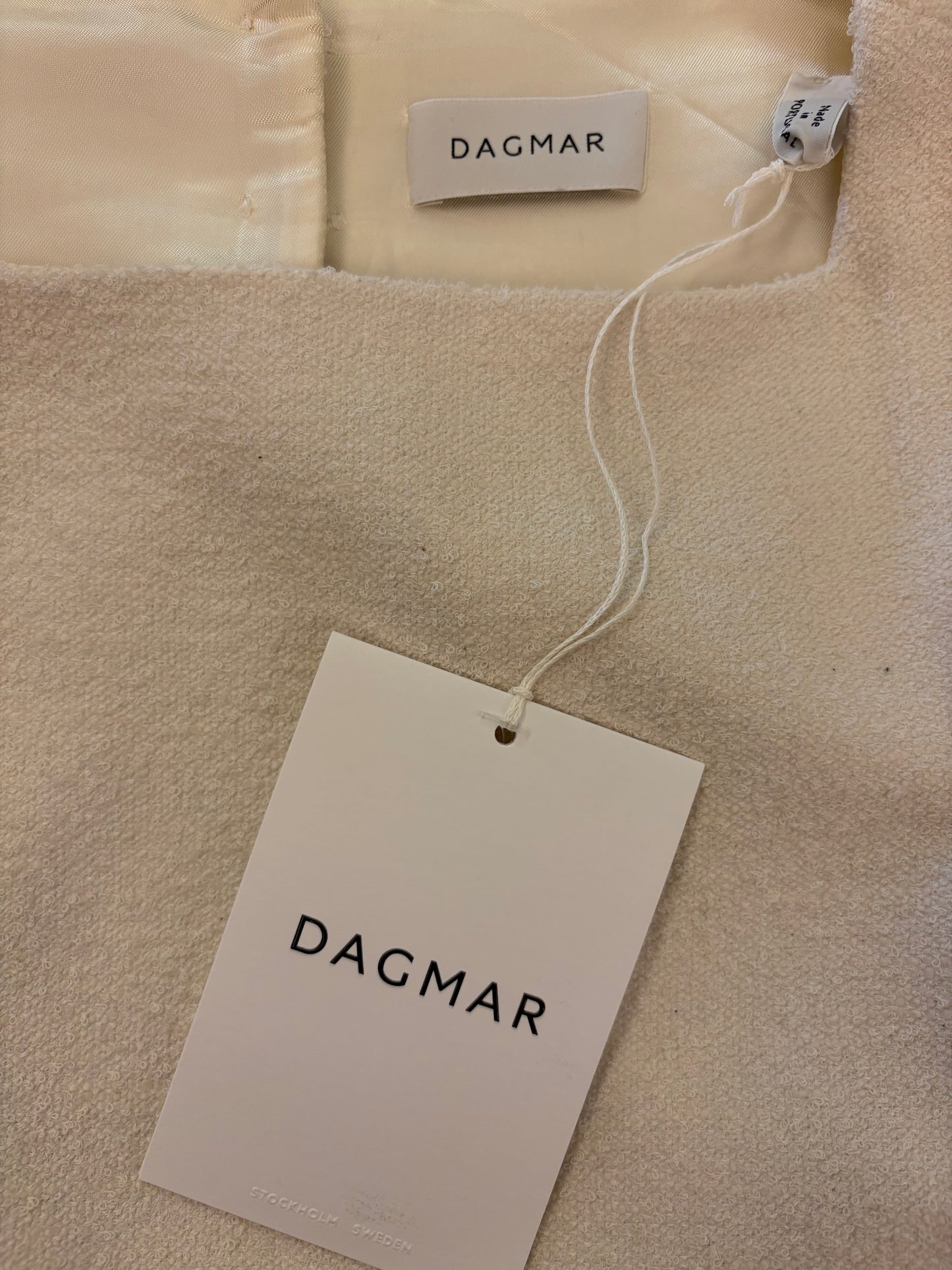 HOUSE OF DAGMAR Open Back Bouclé Top Size 36
